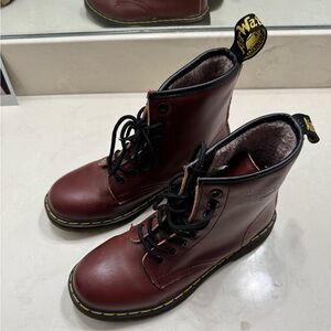 Dr. Martens Cherry Red Leather Boots